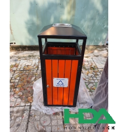 Thùng rác công cộng A78-A-màu cam